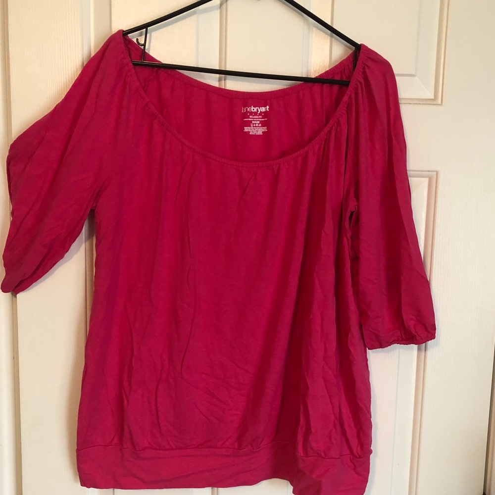 Lane Bryant 22/24 Off/On Shoulder Top